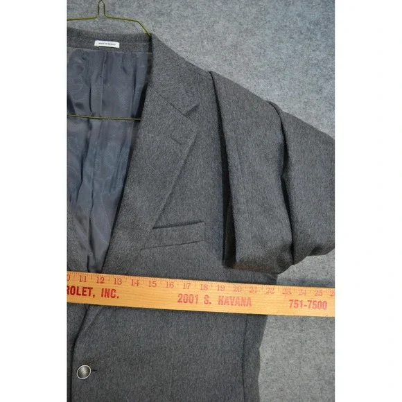 Joseph Abboud Blazer Men 42L Gray Tollegno 1900 Italian Pure Cashmere Sport Coat